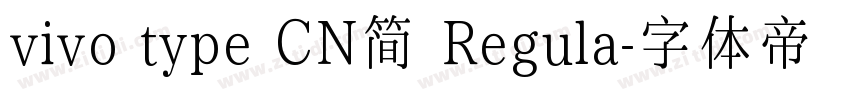 vivo type CN简 Regula字体转换